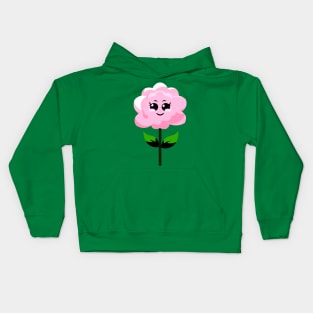 Pink Flower - Carnation, Cute Kawaii Kids Hoodie